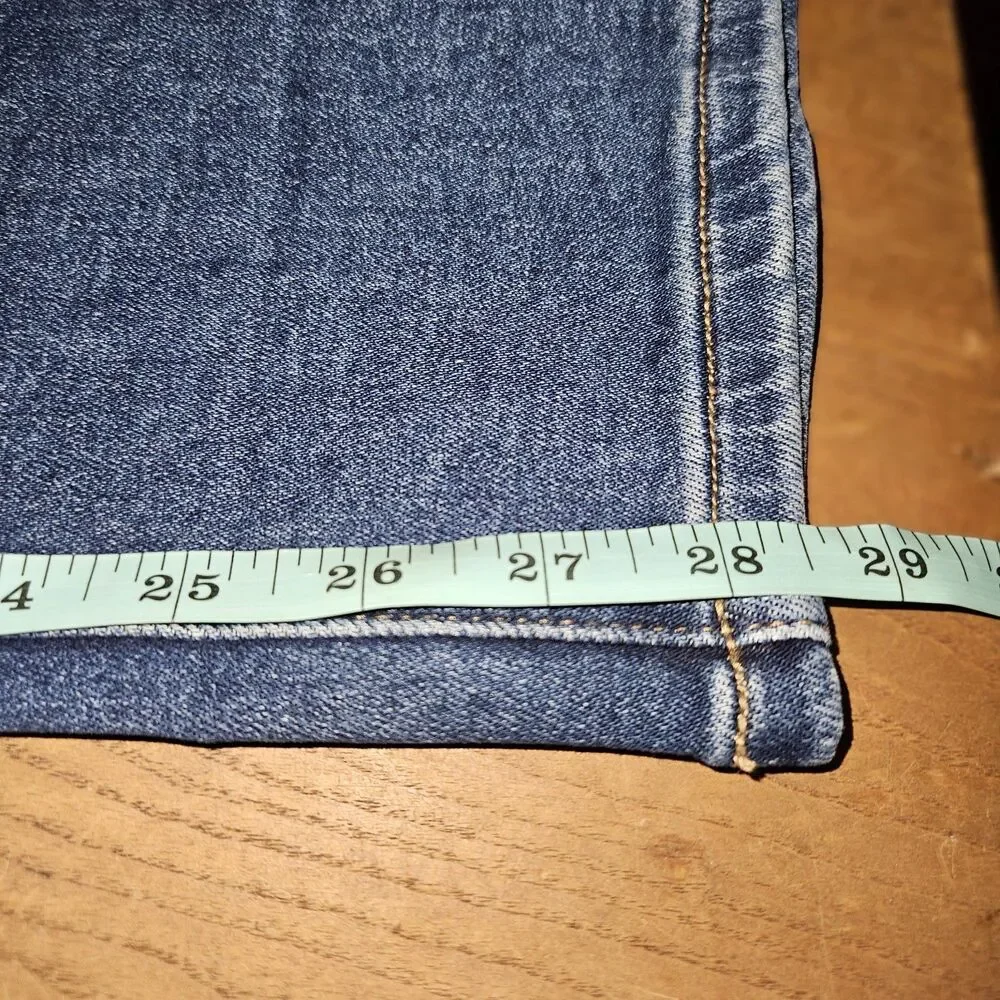 MoCo Boutique Blue Jean 18W Tummy Control Slimming Can't Cuff This Mom Blue - Picture 4 of 9